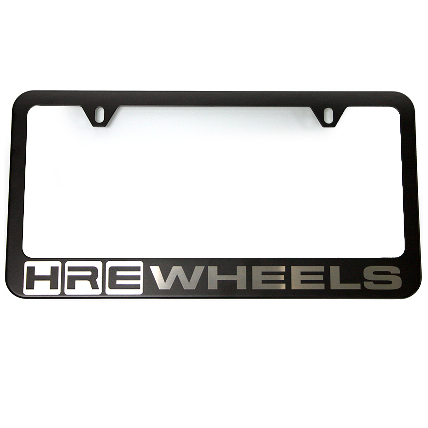 License Plate Frame Black HRE Performance Wheels